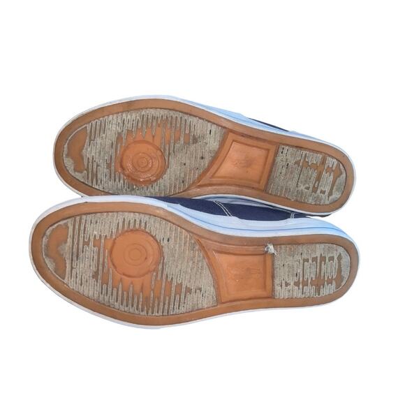 Polo Ralph Lauren Shoes Sneakers Vaughn Chambray Blue Size 8.5 Canvas Nautical - Picture 4 of 6